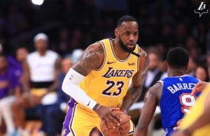 Lebron James, Lakers - Knicks maçından görsel